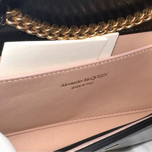 NWT Alexander McQueen The Slash Skull Jewel Clutch Bag - Black - Picture 6 of 12